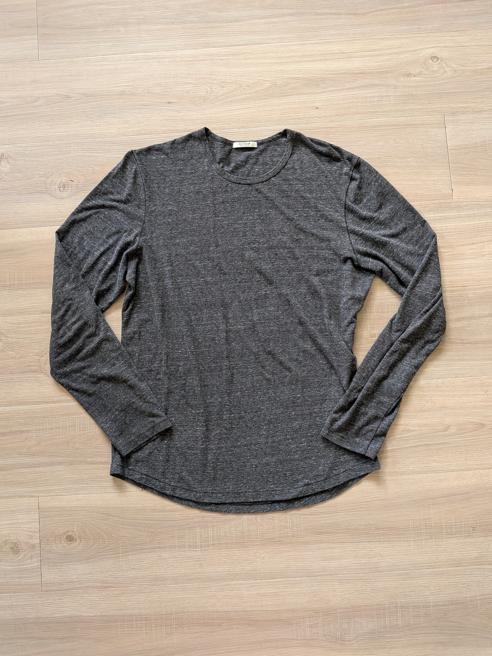 Buck Mason Men's Long Sleeve Crewneck Shirt - Gray
